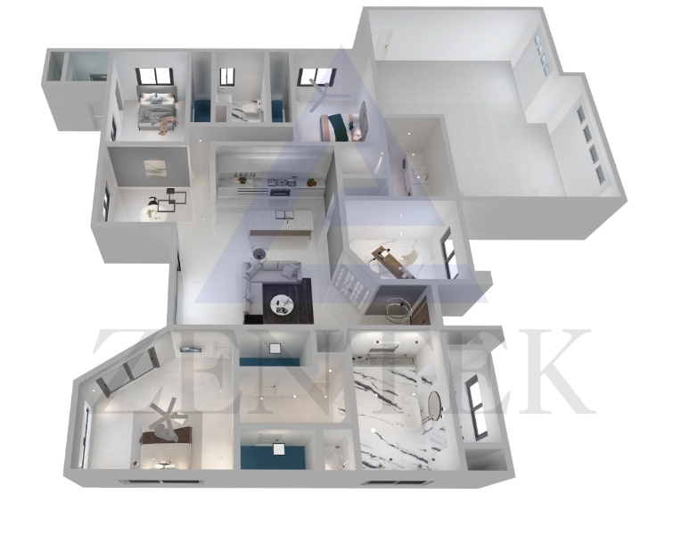 ZenTek Flat Home Design Excellence | The Flat Luxe Model